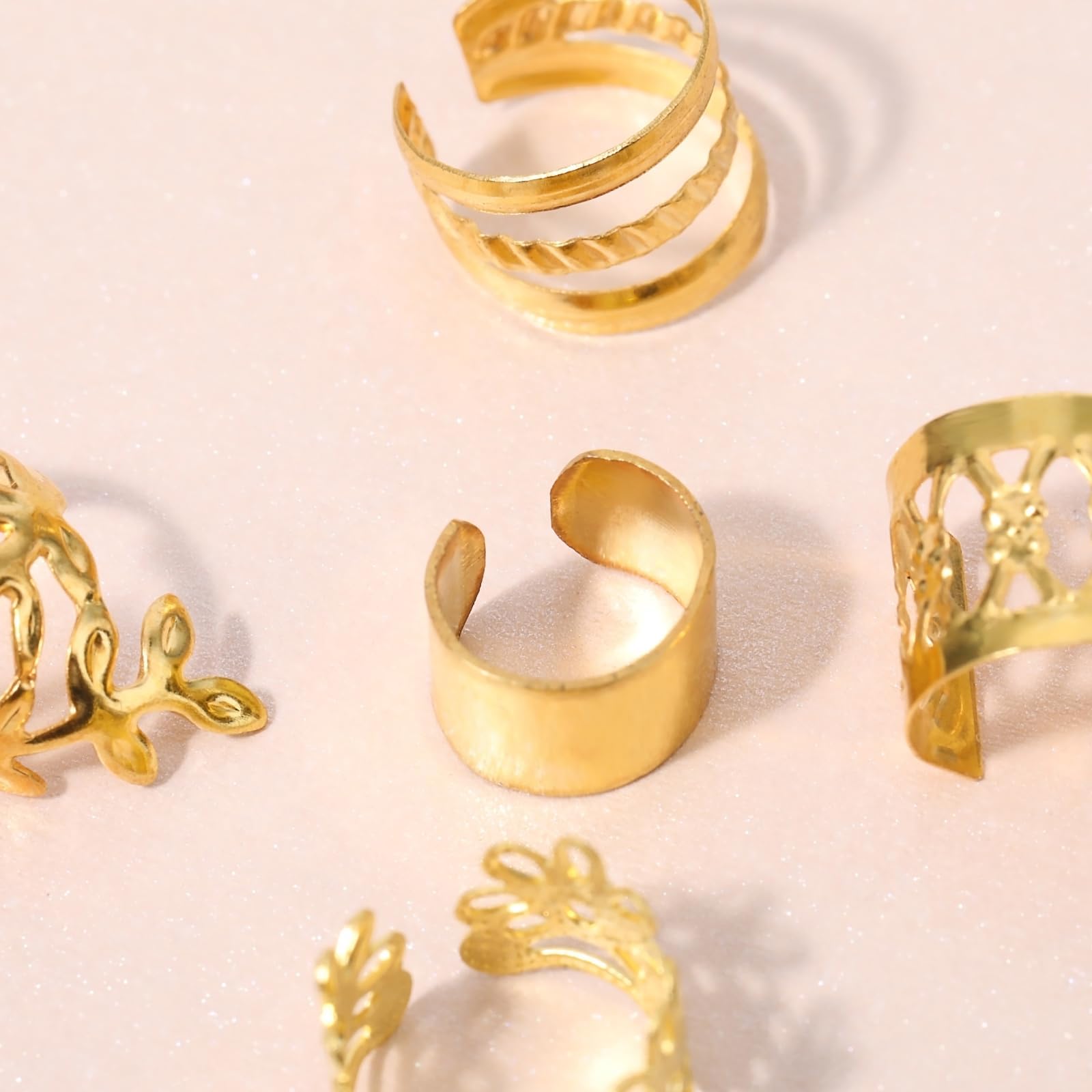 Bijoux de Cheveux pour Femmes, Kit d'Accessoires, Dreadlocks, Faux Locs, Perles, Tresses, Mancommuniste, Décoration, Breloques, Or Argent, 130 Pièces