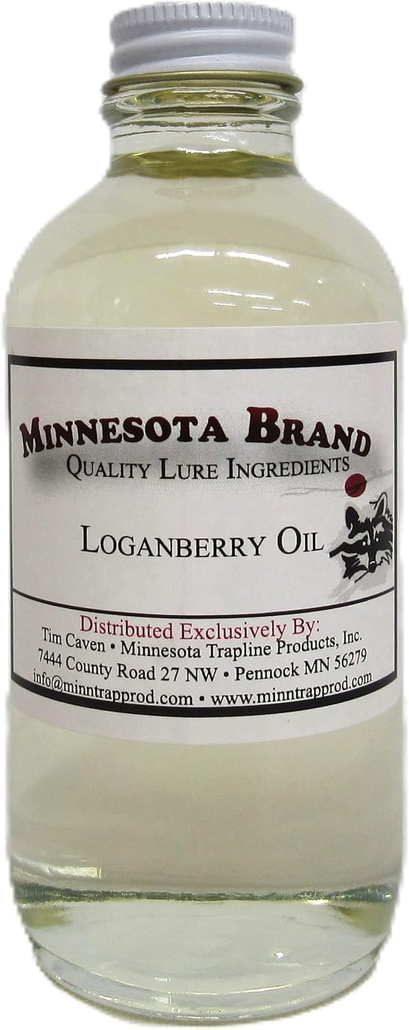 Loganberry Oil Lure Ingredients Minnesota Brand Large 4 Ounce Bottle