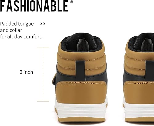 Vista 4 de DREAM PAIRS Tenis de baloncesto para niños y niñas