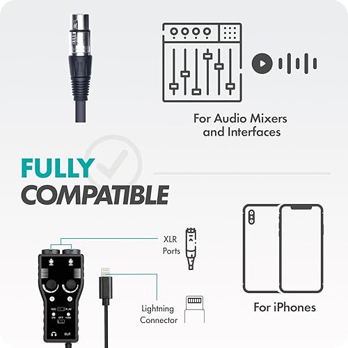 Miniatura 4 de Movo Kit de micrófono de grabación de podcast para smartphone, paquete de 2 micrófonos de condensador, 2 soportes de micrófono de escritorio, 2