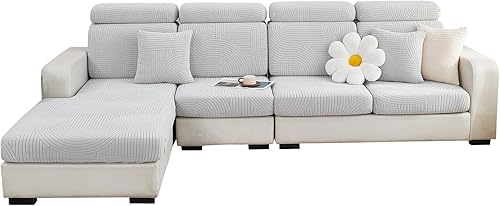 Miniatura 7 de Funda mágica universal resistente al desgaste, fundas de cojín elásticas de repuesto para sofá, fundas de sofá antideslizantes en forma de L, funda