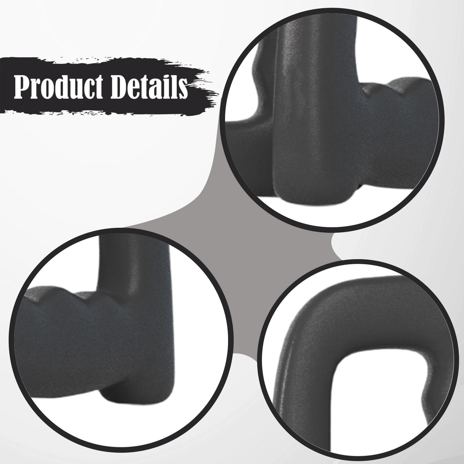 2 Pezzi Manubri Fitness Ergonomici Design Sagomato Realizzati in Ghisa Antiscivolo Adatti per Allenamento Squat Curl Utilizzabili in Casa