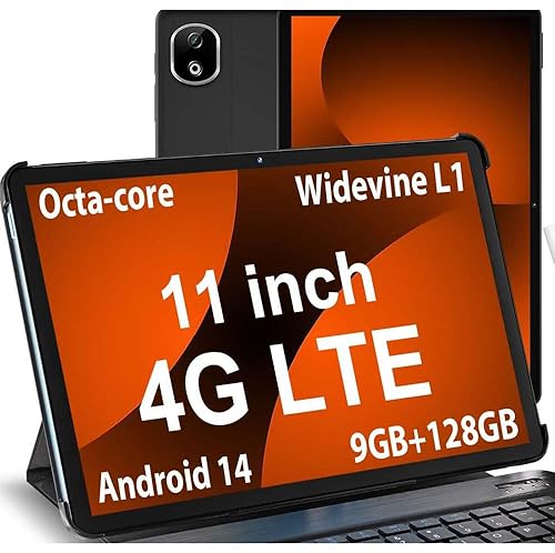 DOOGEE T30E Tablet with Keyboard, 11 Inch Tablet with Pen, 128GB