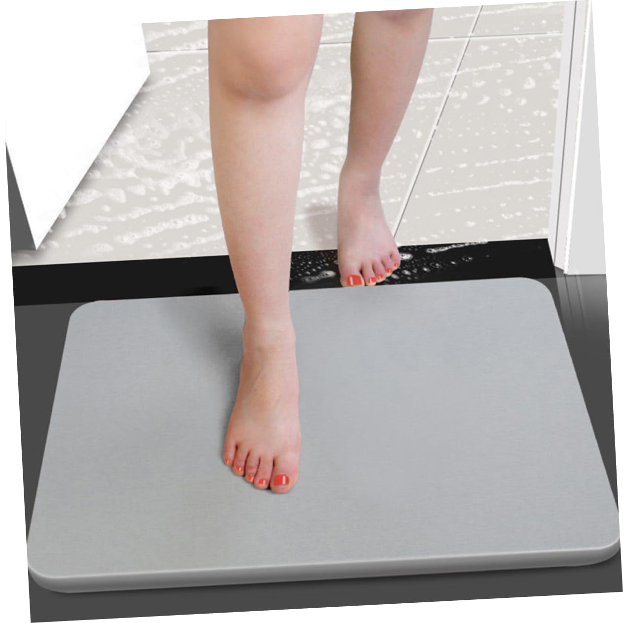 Tapis de Sol pour Salle de Bain Antidérapant en Terre de Diatomée