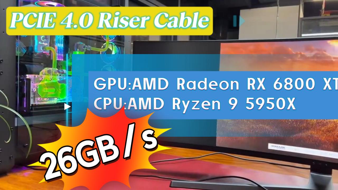 26.93GB/s Speed - PCIe 4.0 Riser Cable Speed Test with AMD Radeon RX ...