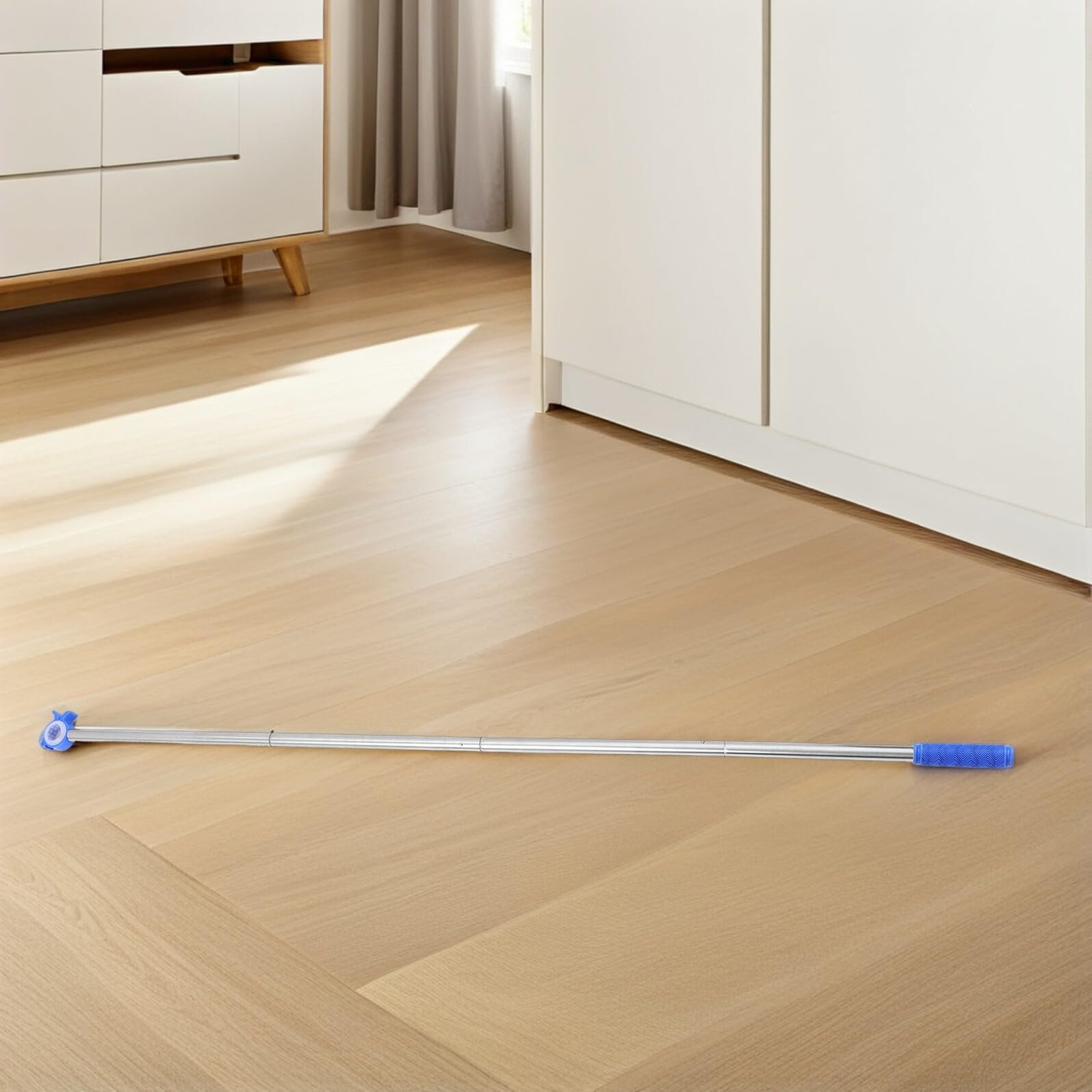 Barra telescópica ajustable para abrir ventanas con mango antideslizante de 1,52 m, barra ligera para toldos para personas mayores, tragaluz y ventanas de oficina