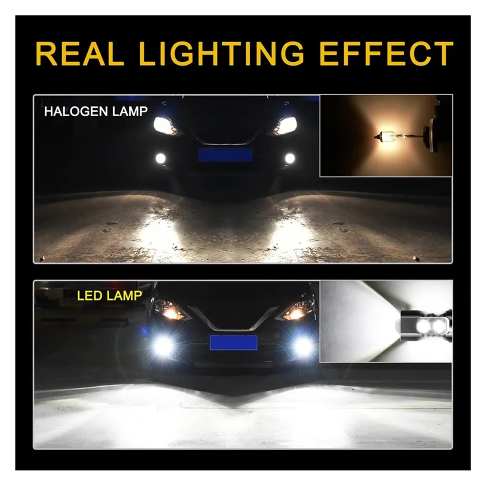 Faro Antiniebla Para Pilot 2006 2007 2008 2009 2010 2011 2012 2013 2014 2016 2017 2018 2019 Bombillas LED Antiniebla Delanteras Conjunto Faros Antiniebla