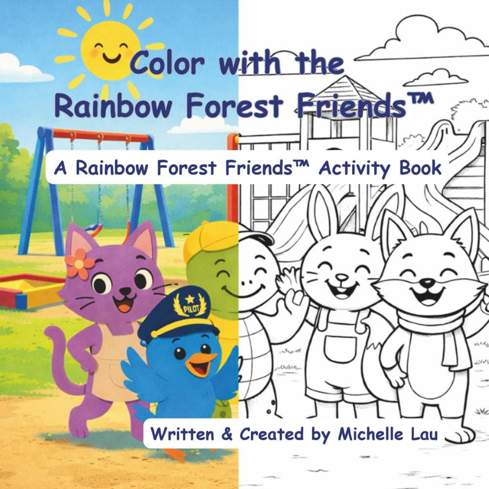 Color with the Rainbow Forest Friends™: A Rainbow Forest Friends™ Activity book
