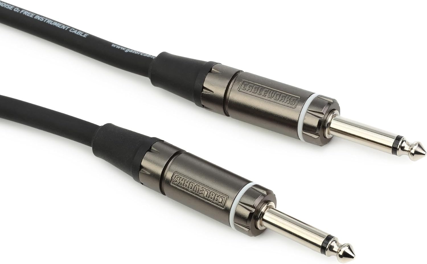 Cableworks By Gator Cases Composer Series Deluxe 10 Foot Straight to Straight Instrument Cable; (GCWC-INS-10)