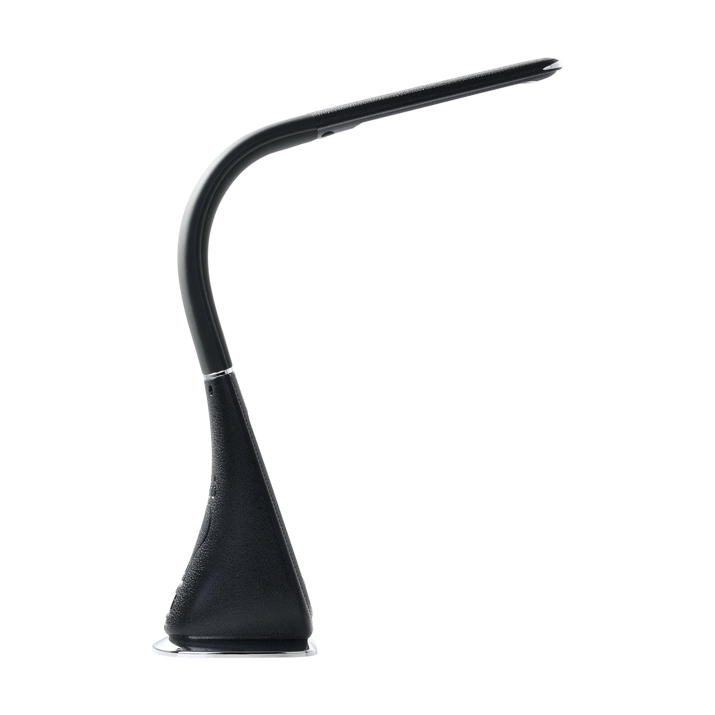 EGLO LED lámpara de mesa Cognoli, lámpara de escritorio con tacto | luz blanca neutra, regulable, pantalla informativa, despertador, lámpara de escritorio de plástico, lámpara de oficina en