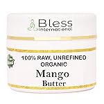 Organic Raw Mango Butter 100% Pure,Natural & Unrefined| Skin Moisturizer For Face, Body & Hair| 4 OZ/115 GM Ivory / White Grade A | DIY Creams, Balms, Lotions, Soaps| Softens Dry & Tough Skin