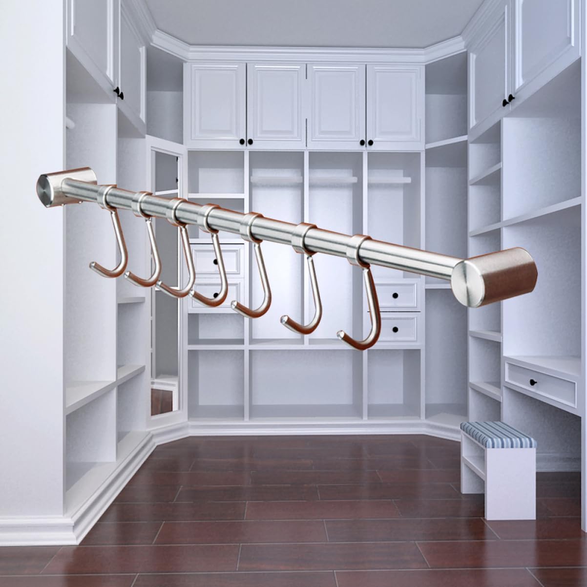 Alipis Stainless Steel Hook Wall Mount Coat Hanger Multi-use Hooks for Bathroom Kitchen Office Heavy Duty