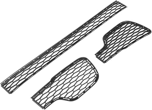 Miniatura 5 de Acouto Juego de parrilla inferior para parachoques delantero Ghibli 2014-2017, juego de cubierta de malla para parachoques delantero de coche,