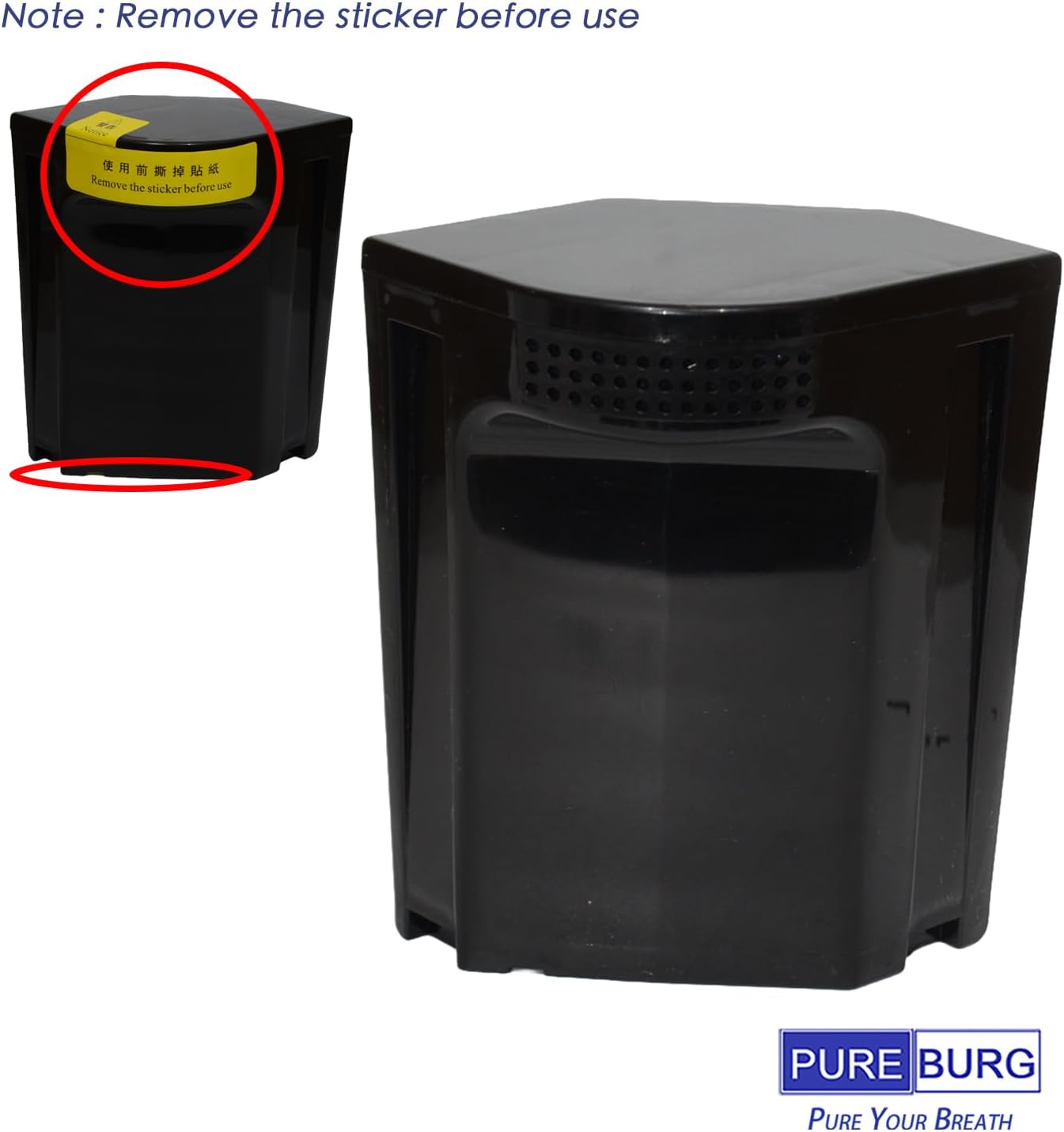 PUREBURG Replacement Filter Compatible with iHome Zone Living Food Waste Composter 3L,2-Pack Deodorization for Air Clean Kitchen Smell