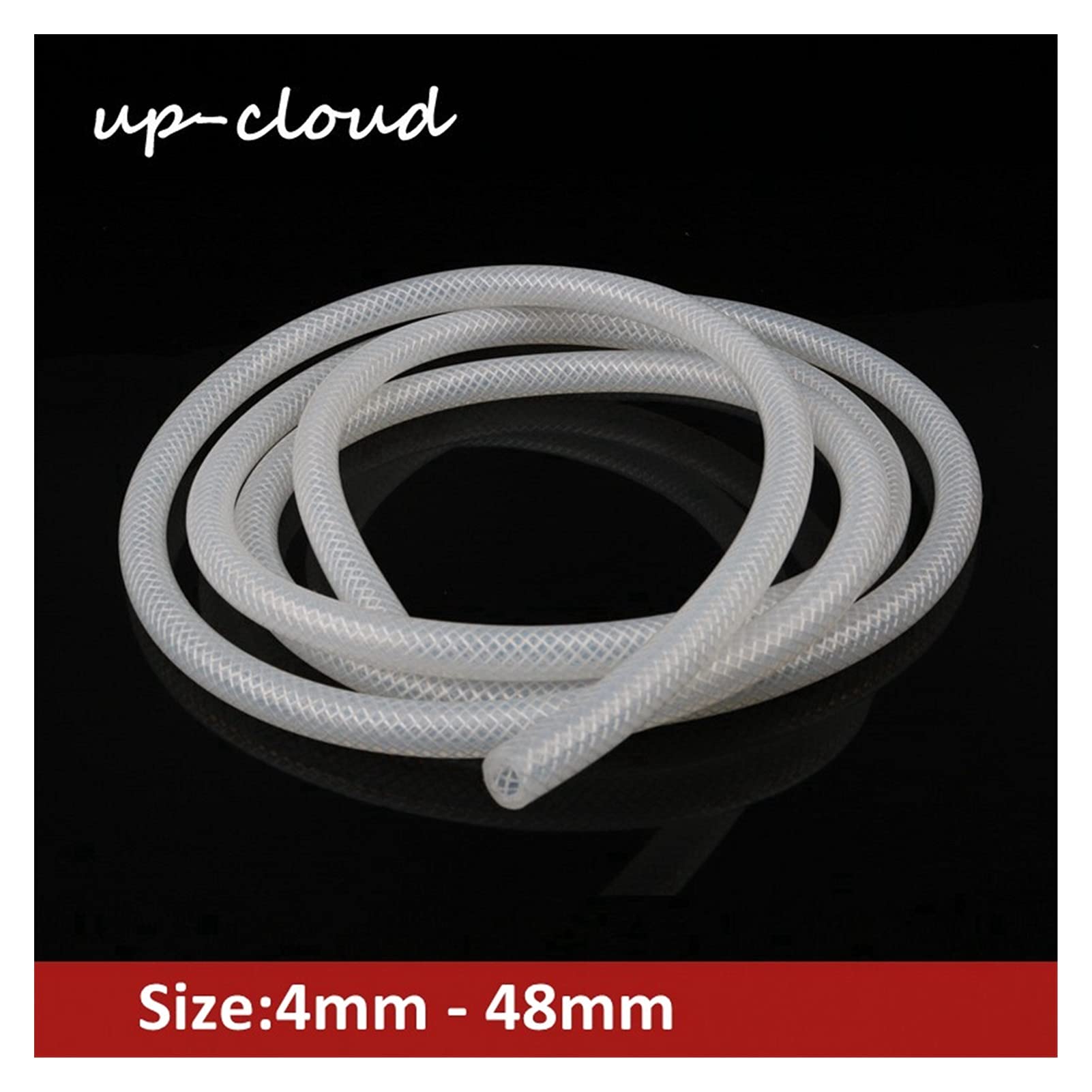 Silikonschlauch,Silikonschlauch Lebensmittelecht Silikonrohrschlauch 4 6 8 10 16 20 25 38 48mm Durchmesser Flexibler Gummischlauch Milchschlauch Bierleitung Hochdruck(Color:38x48 mm)