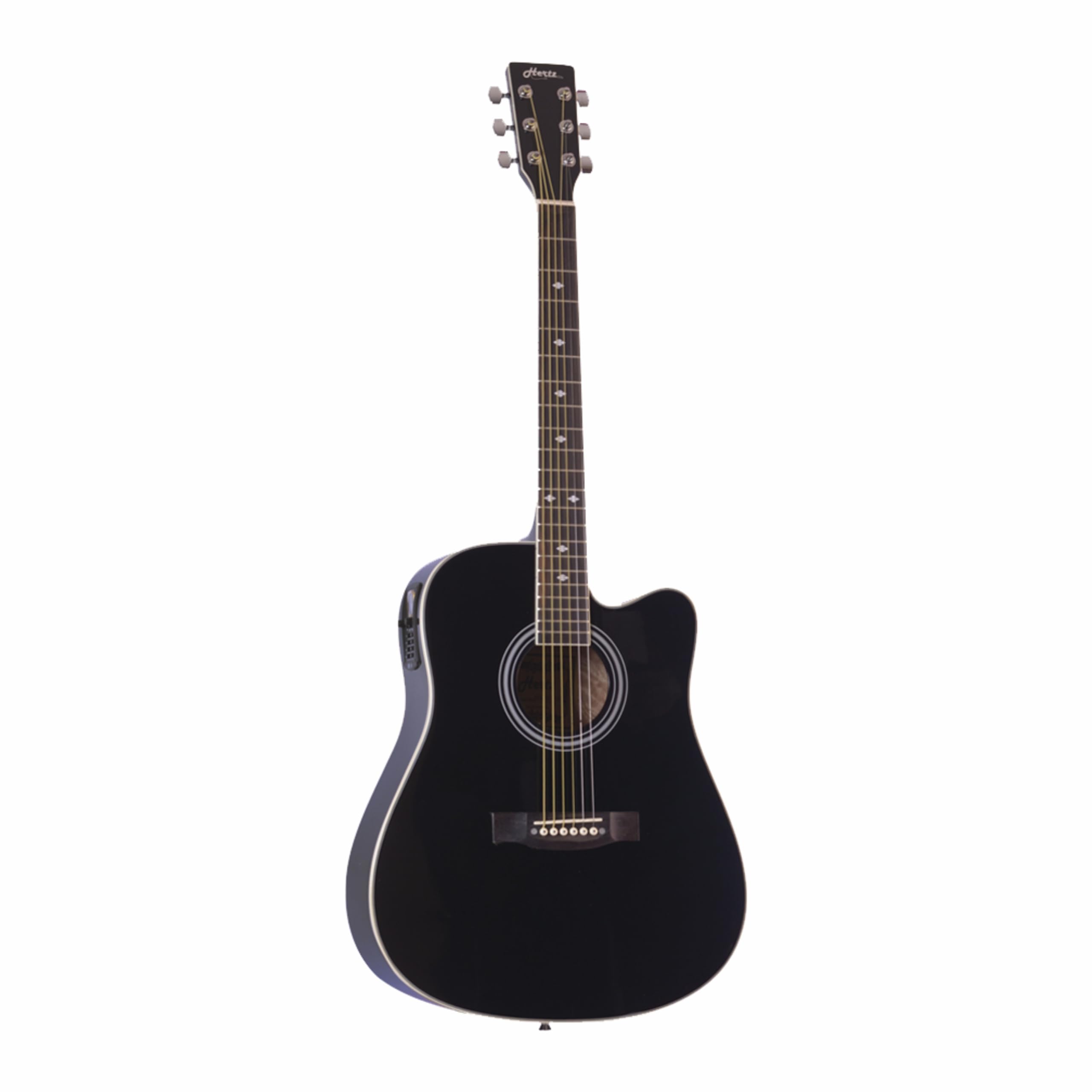Hertz HZA9000 Electro-Acoustic Guitar Black