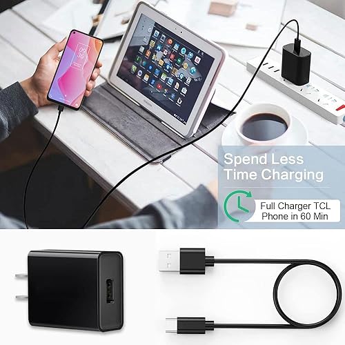 Miniatura 3 de Cable de carga USB C para TCL 30 SE, TCL 20 Pro 5G, TCL 10L, TCL 10 Plus, TCL 20S, TCL 20 SE, TCL 10 5G UW, TCL 10 SE, TCL 10 Pro, TCL 405, TCL 30XL