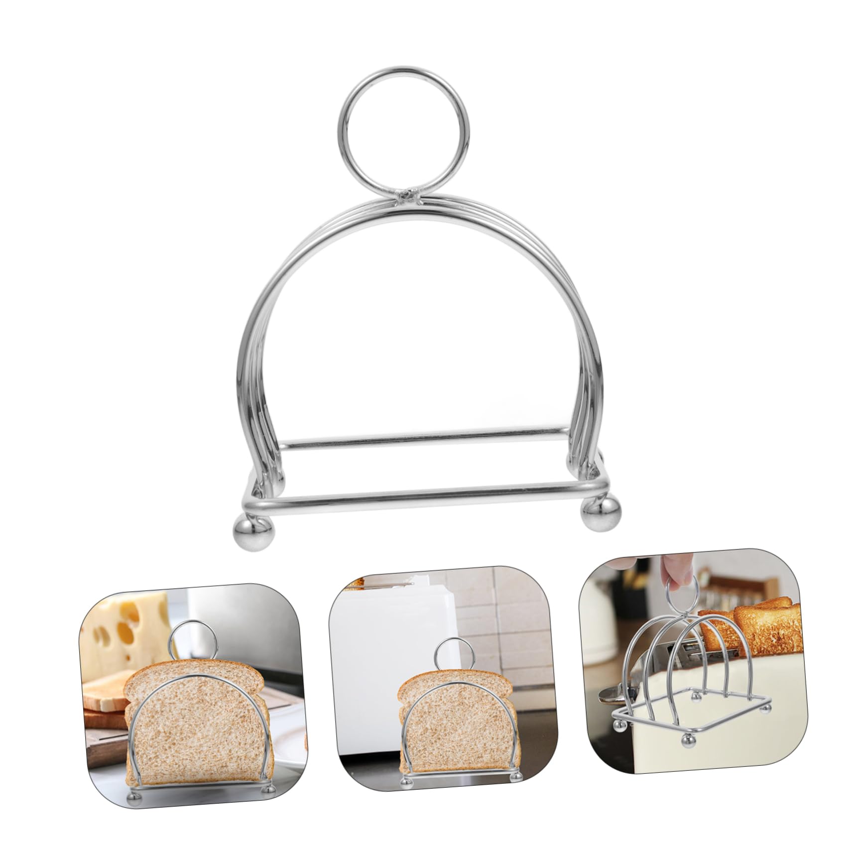 ULTECHNOVO 4pezzi Toast Rack Inossidabile Per Pane Per Toast e Raffreddamento Per Accessorio Versatile Per La Presentazione Pane e Snack