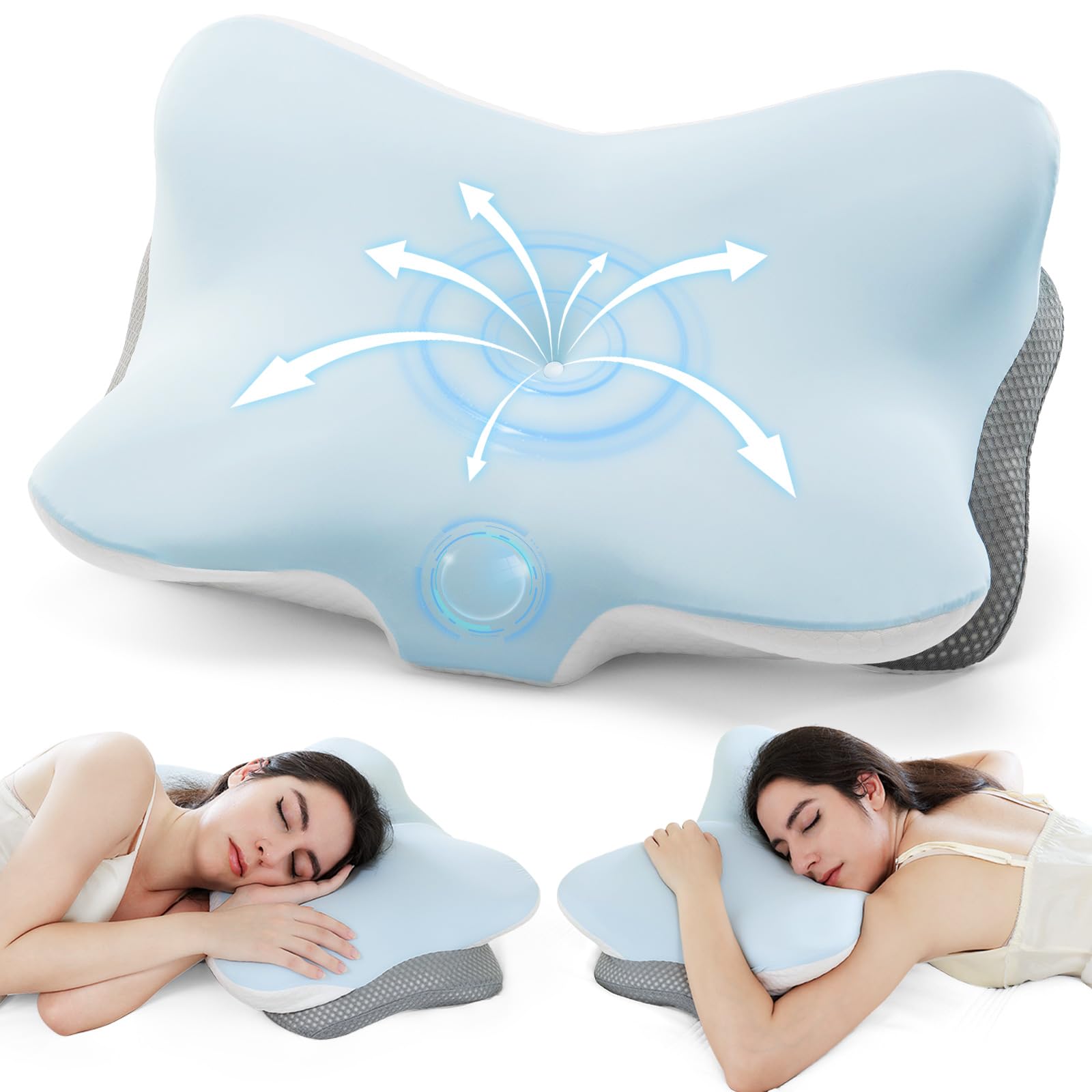 Zmarthumb Ergonomic Memory Foam Cervical Pillow