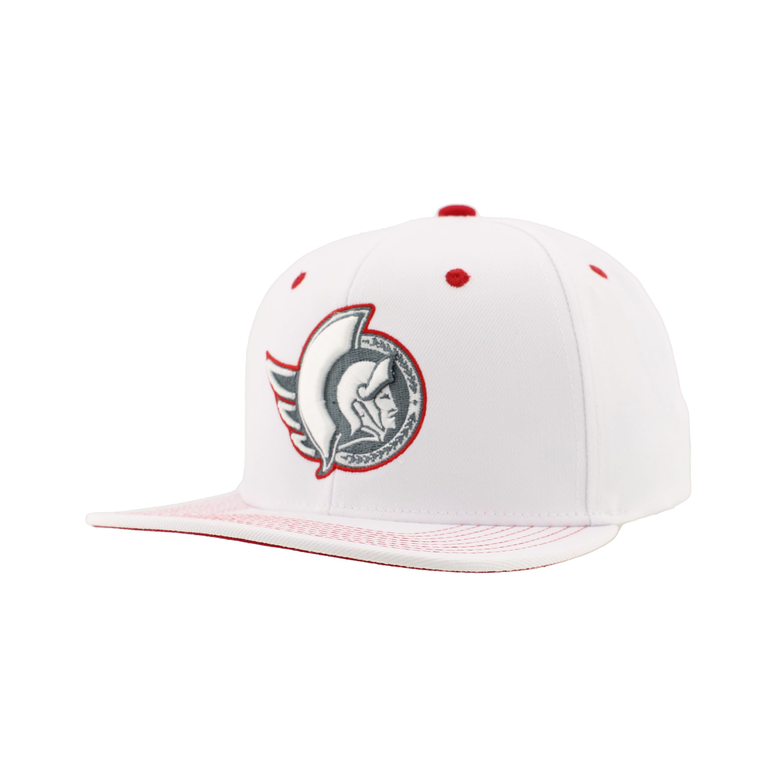 ZHATSNHL Officially Licensed Adjustable Snapback Hat Flat Bill Z11 Pop White