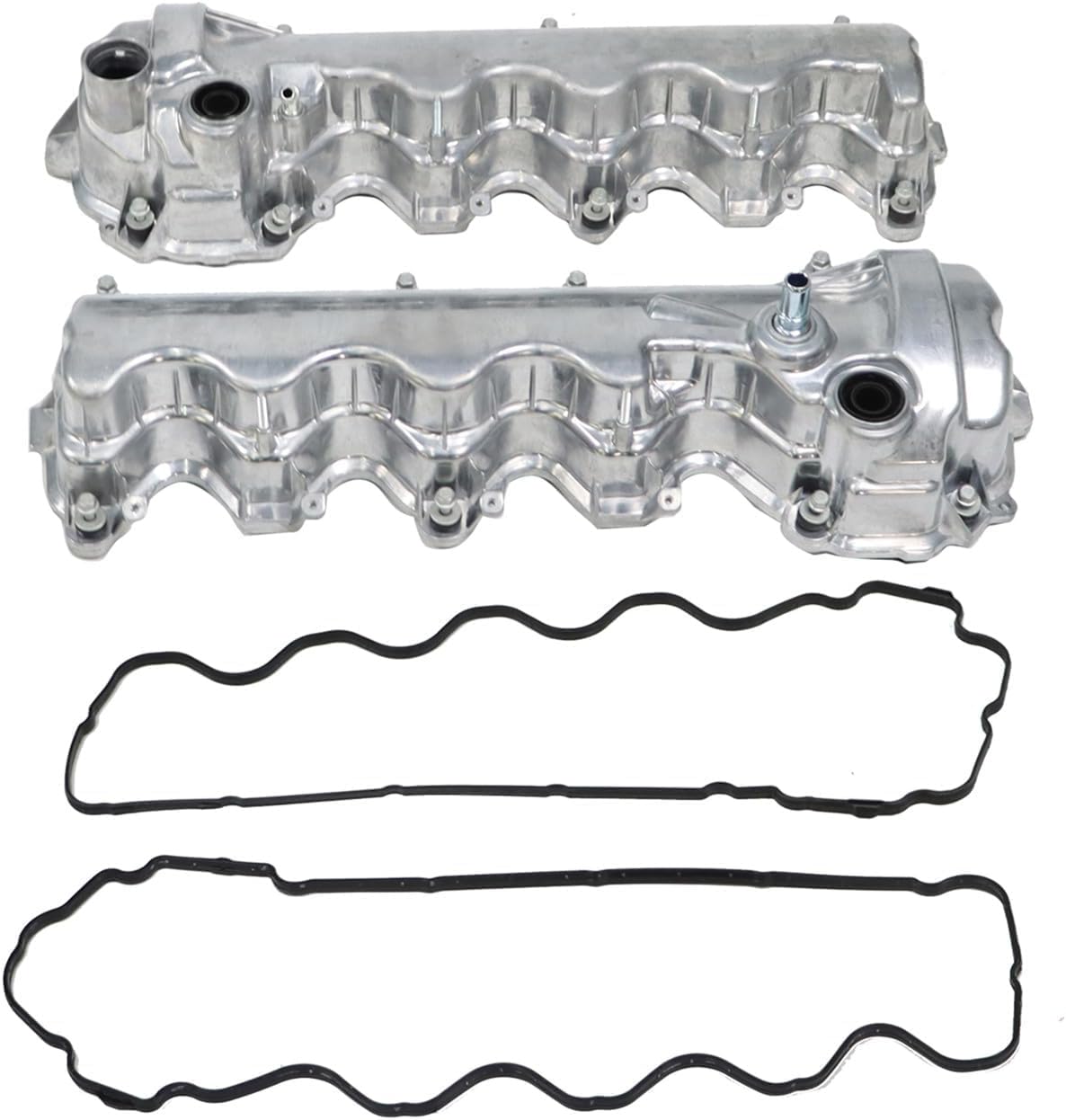 2PCS Engine Valve Cover Gasket Compatible with Explorer Navigator Mustang 2005-2014, Compatible with 150 250 350 Truck 2004-2010 7L1Z6584A 9L1Z6582D 9L1Z6582C 264-909