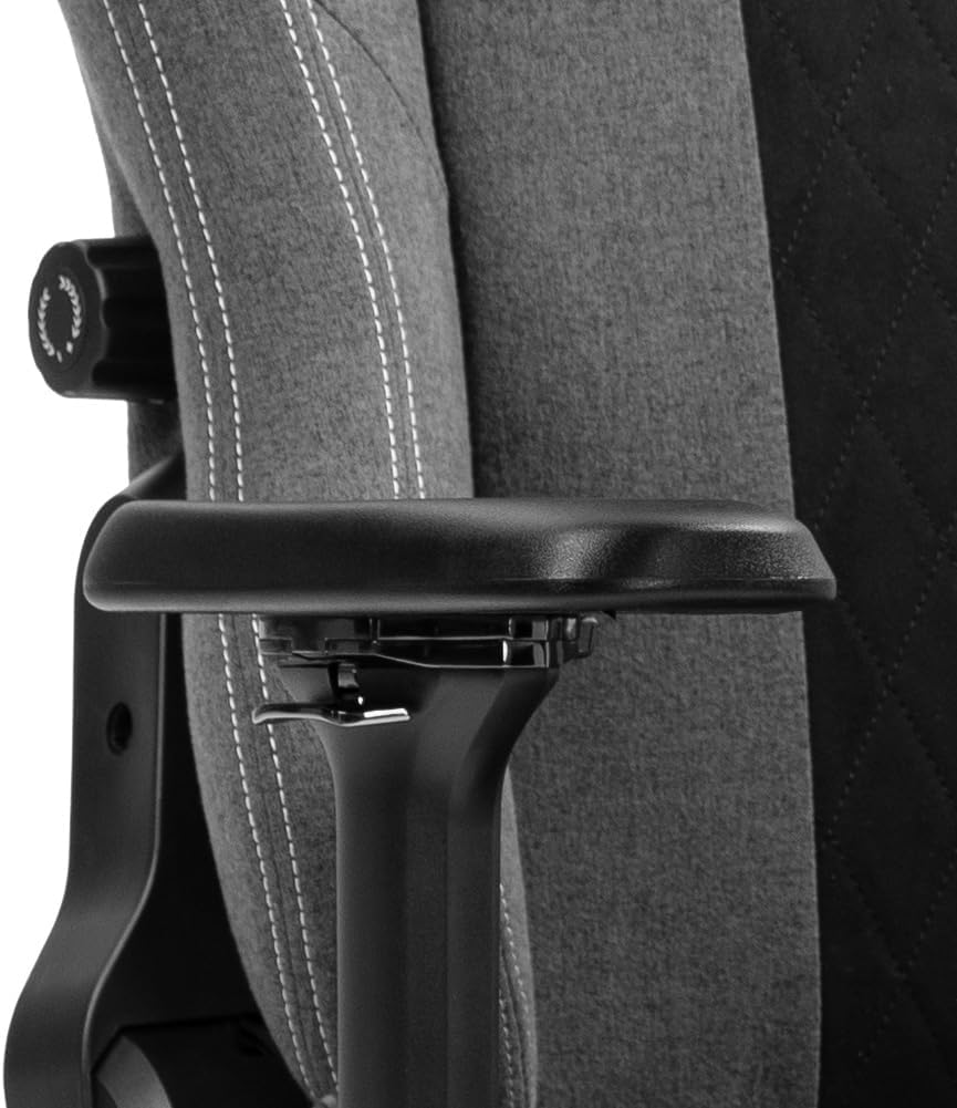 boulies Master Rex Gaming Chair, Ergonomic Computer Chair with Footrest, Reclining Office Chair with 4D Armrests, Adjustable 4-Way Lumbar Support and Headrest (Water Repellent Fabric, Charcoal Grey)