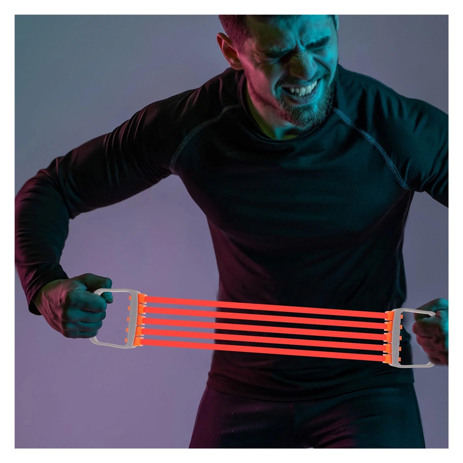Brust Expander Fitness Ausrüstung Einstellbare Griff Stärke Trainer Seil Frauen Widerstand Band FüR Heimfitness Krafttraining