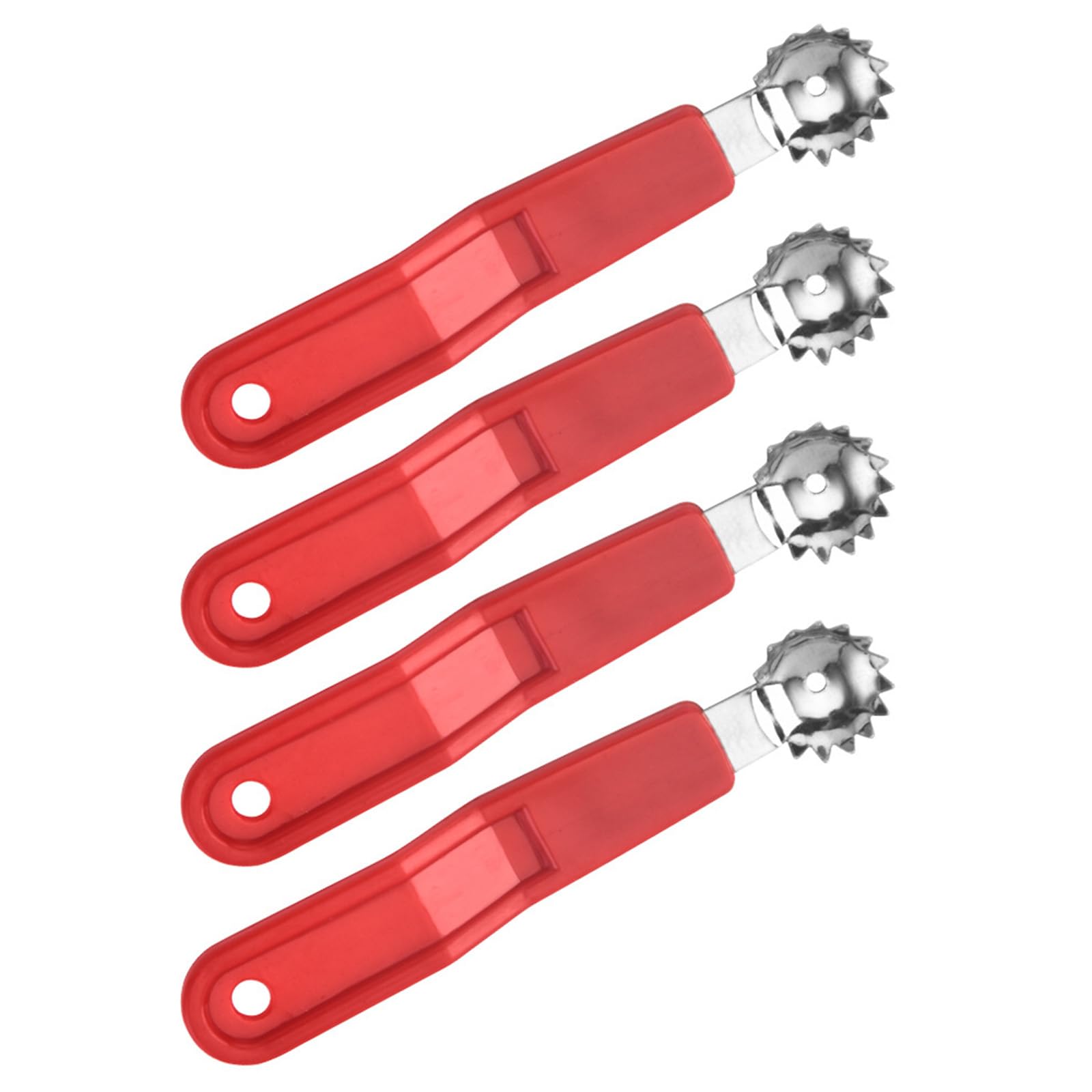 Kalttoy Red Ergonomic Fruit Tomato Corer Tool For Strawberry And Melons Huller Baller Dishwasher Safe Steel Kitchen Gadget Multifunctional Fruit Corer