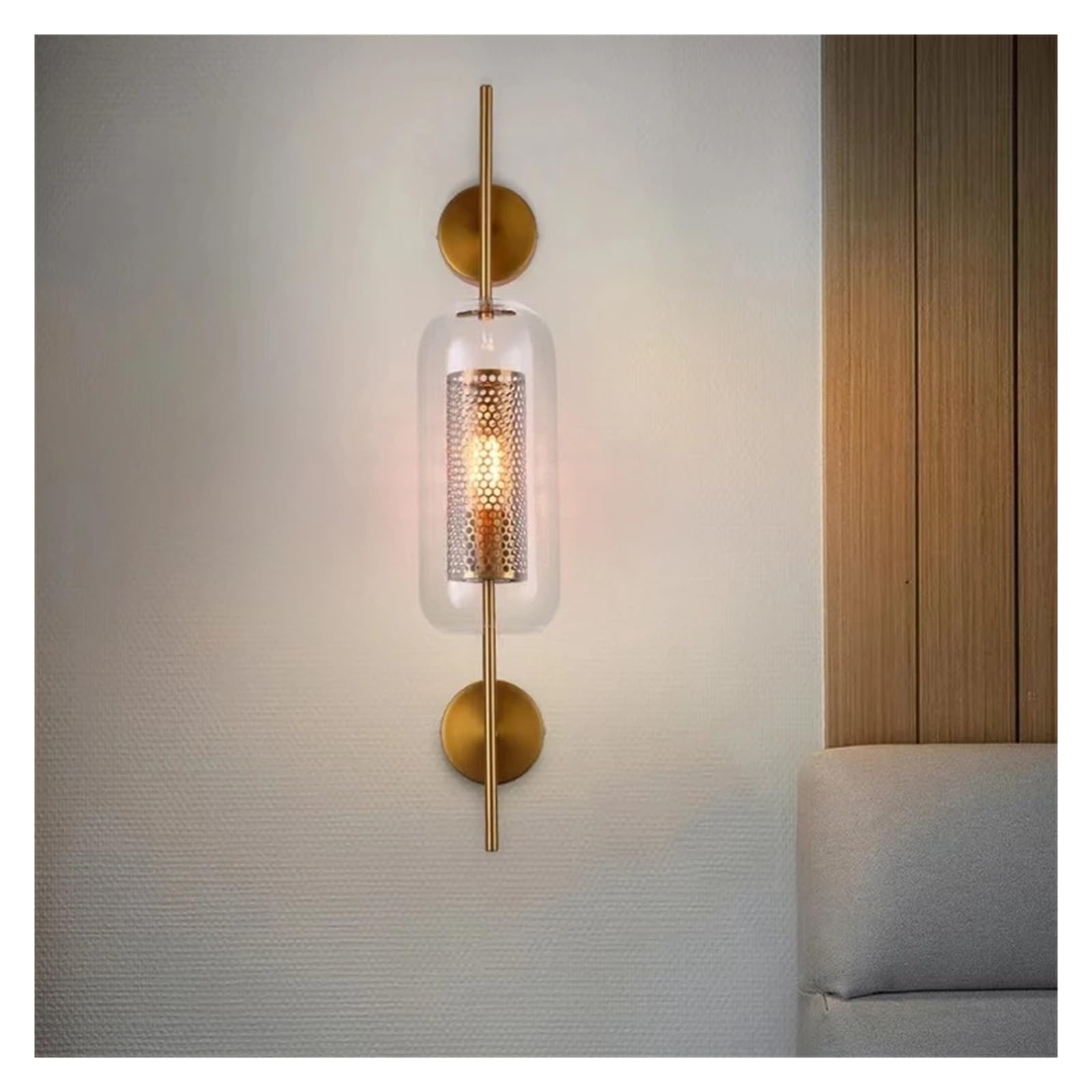 Modern Glass Wall Lamps Bedside Bedroom Aisle Wall Sconce Living Room Indoor Decorative Lamp