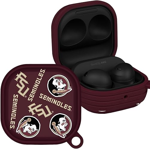 Miniatura 7 de Affinity Bands Florida State Seminoles Champion Series HDX - Funda compatible con Samsung Galaxy Buds Pro Champion Series,Camo,Clásico,bermellón
