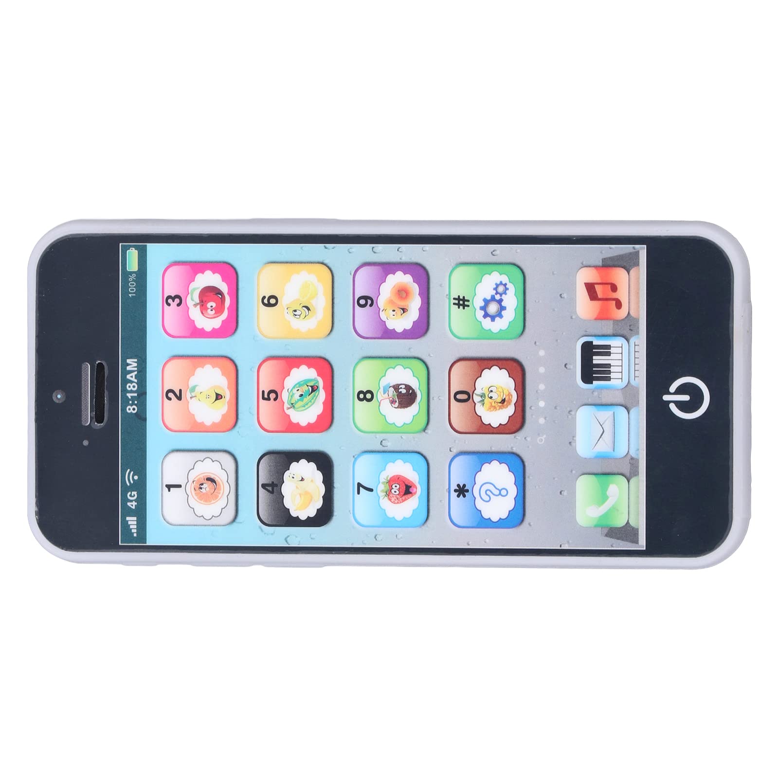 Keenso Toy Learning Play Cell Phone with Lights for Toddler Baby Kids 12-18 Months Ages 1-3 Year Old (Black) — view 4