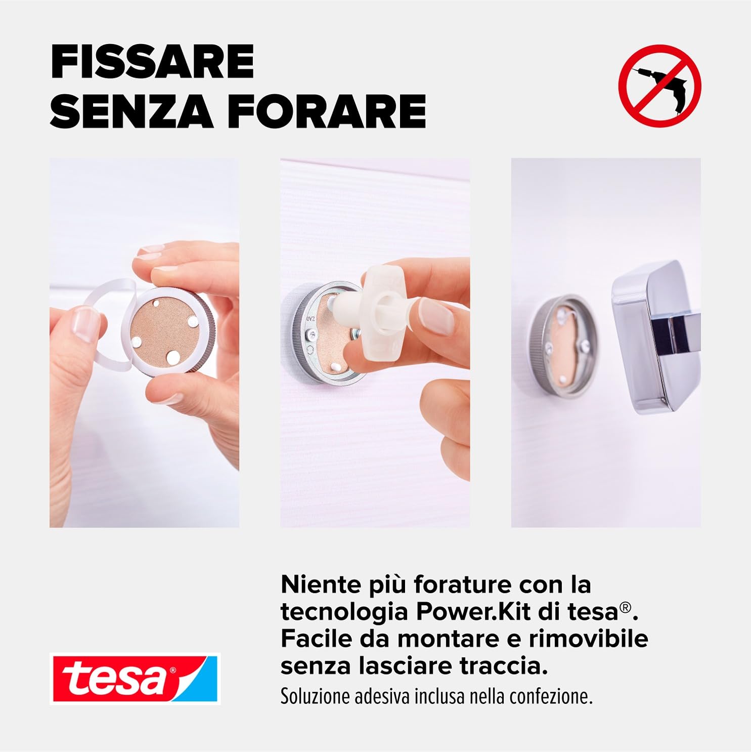 tesa® Elegaant Glass Shelf