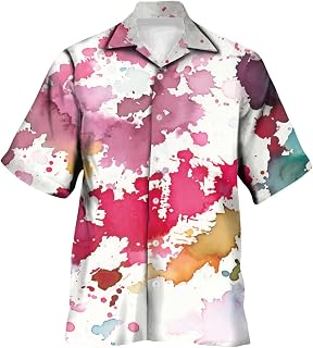 Mens T Shirt Muscle Fit Shirts for Men T Shirts for Men Uk, Men Casual Short Sleeve Spring Summer Turndown Neck 3D Printed Shirts Fashion Top Blouse Shirts Summer Shirts for Men Gym T Shirts Men