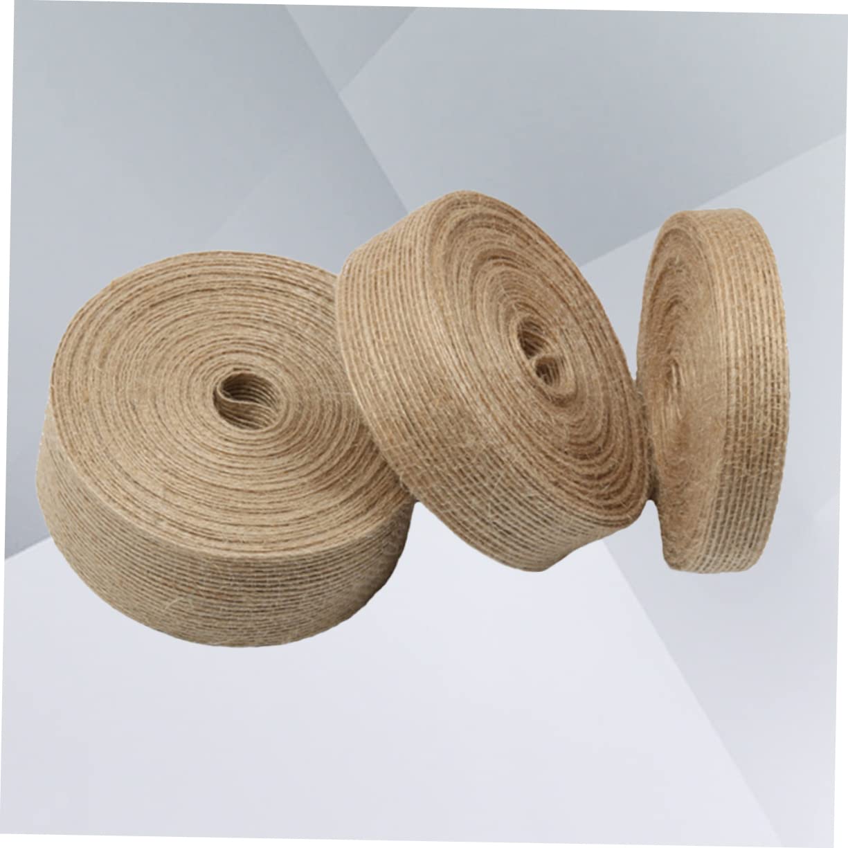 NUOBESTY 9rollen Breites Jute-band Natürliche Bastelband-rolle Für Hochzeiten Wreaths Und -dekorationen Robustes Und Langlebiges Material Für Kreative Projekte