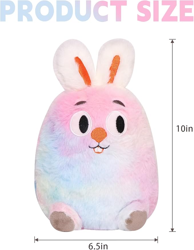 Conejito de Peluche Arcoíris 8 Pulgadas Suave para Niños miniatura 3