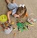 Prehistoric Dinosaur Playset – 45 Assorted Plastic Animal Figures Pieces Toy Play Set for Kids, Boys and Girls with Storage Container