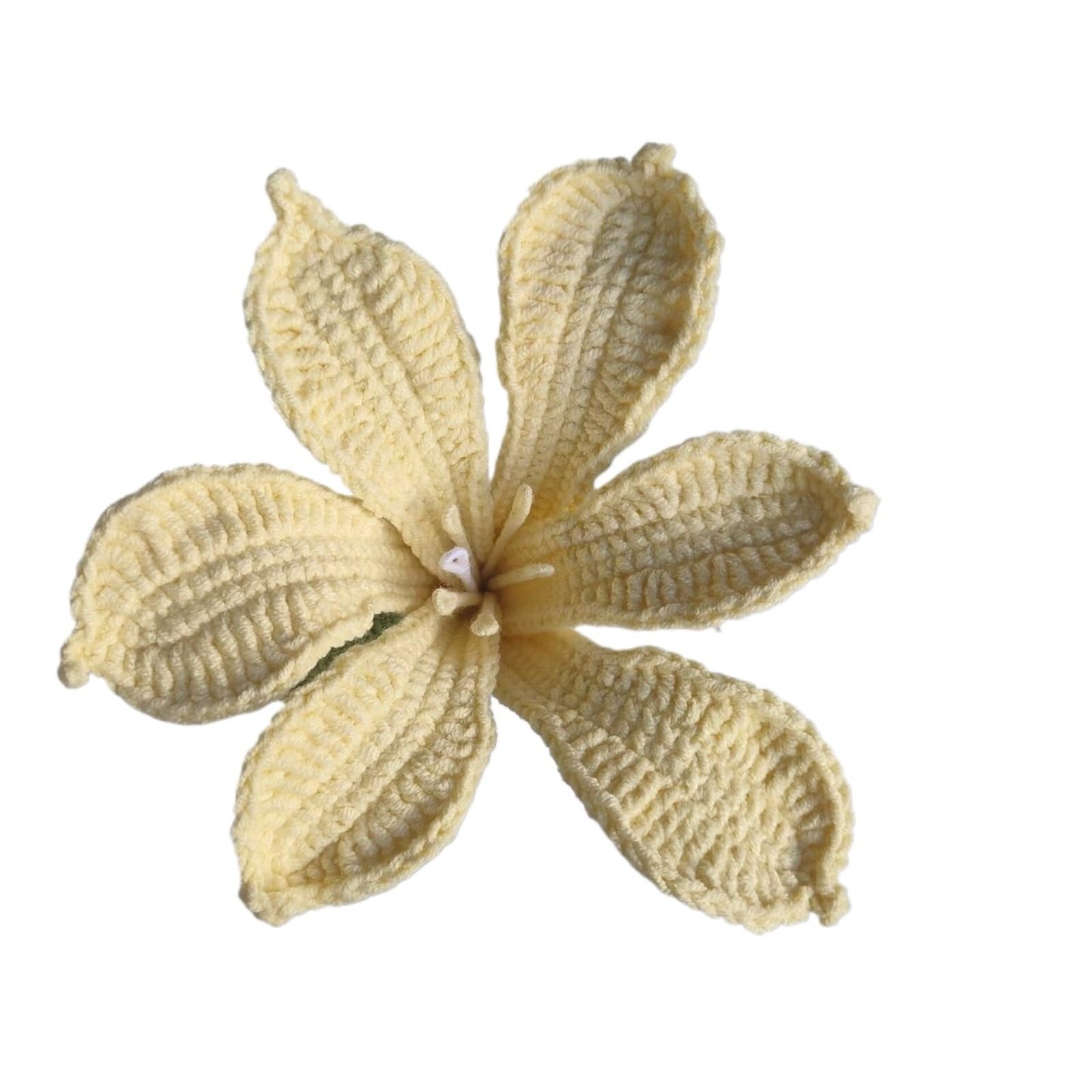 PawUniscript 1pcs Handcrafted Crochet Flower Bouquet - Beautiful Knitted Artificial Flowers For Home Decor & Gifts(Color5)