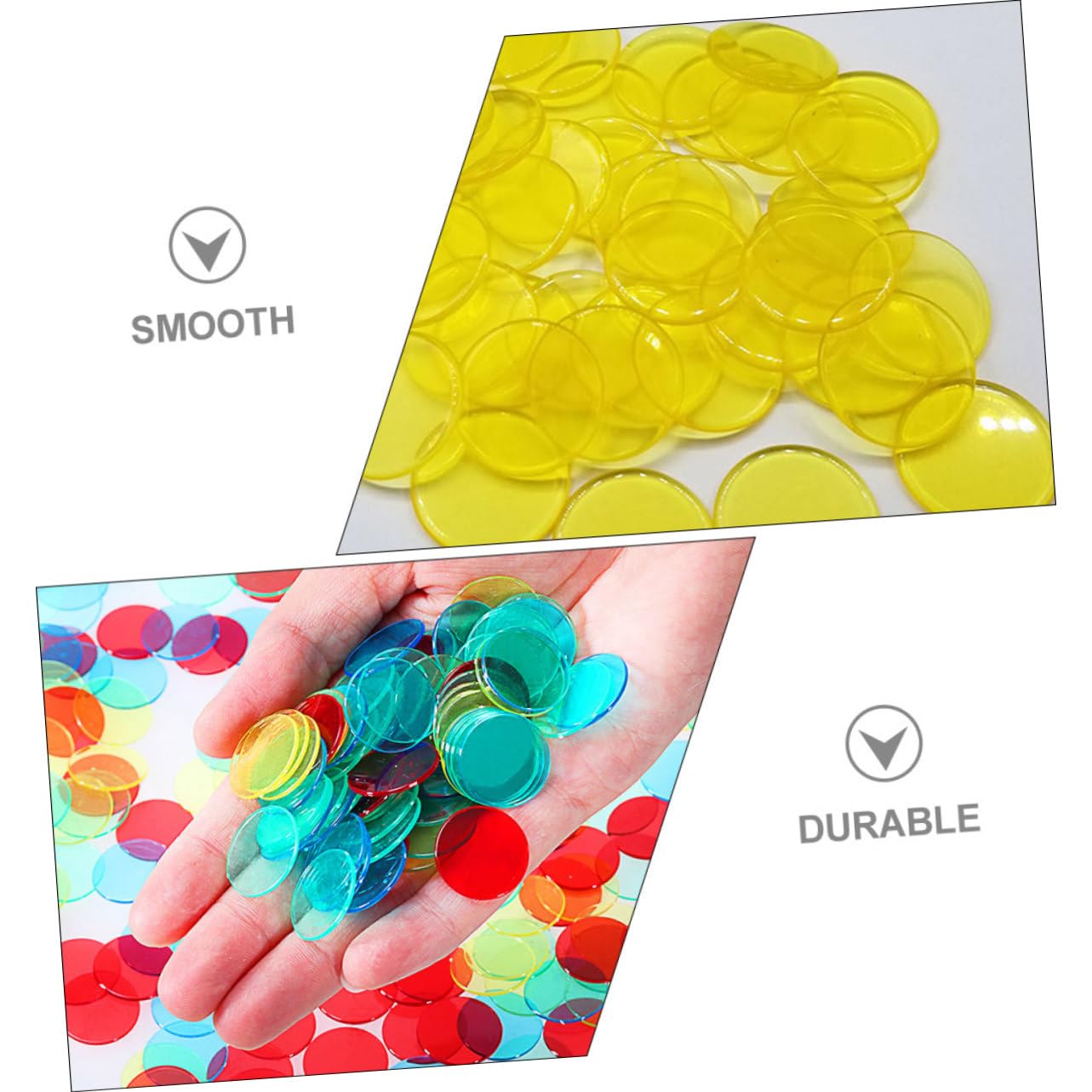 HOOTNEE Bingo Chips Set 19mm Bingo Chips Game Counters for Boys and Girls Education