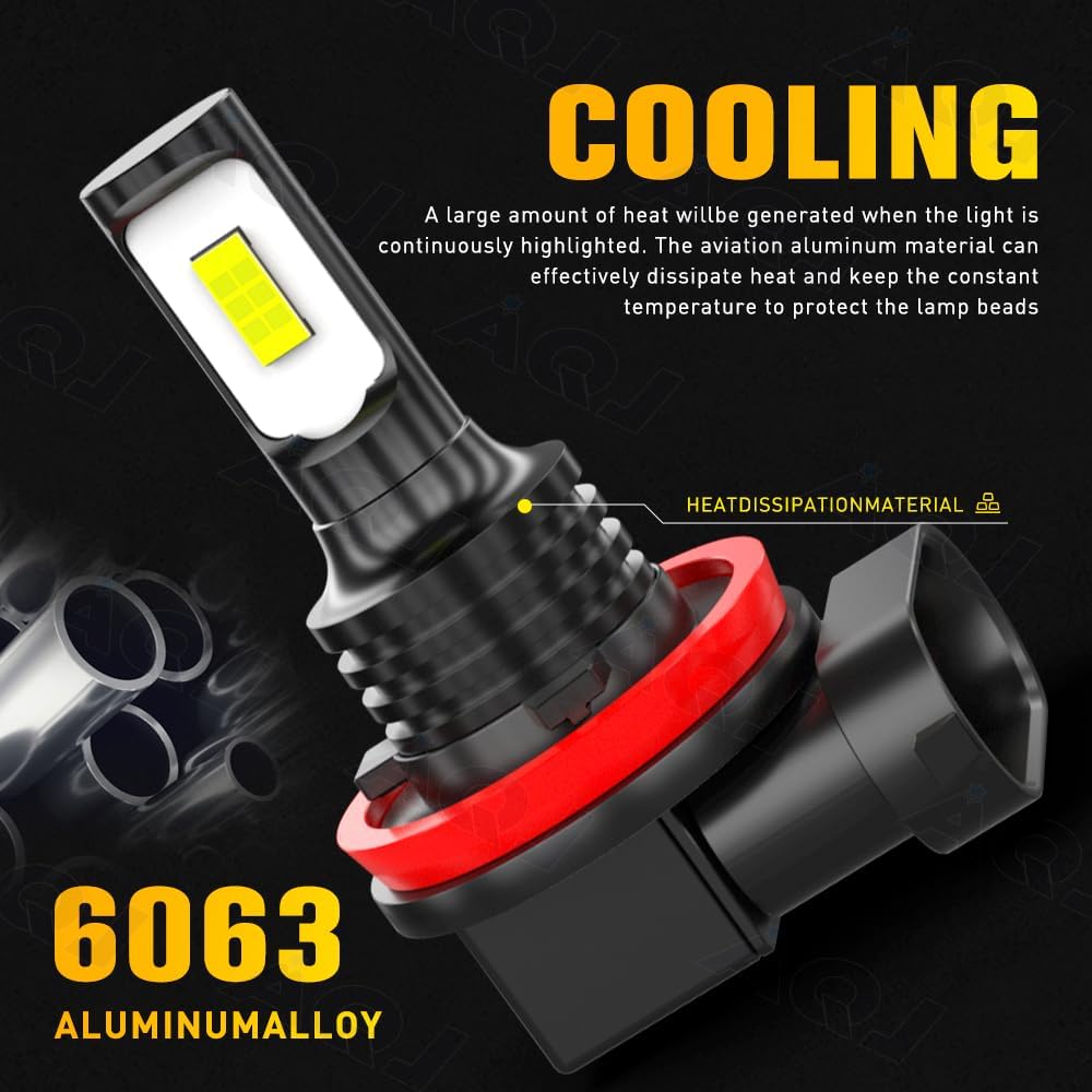 Fit for Honda Pilot 2006-2018 Fog Light Kit, 9005 H8 HI-Low Beam H9 Fog Lights, 6000K White Light Combo Kit, Plug and Play, 6-Pack