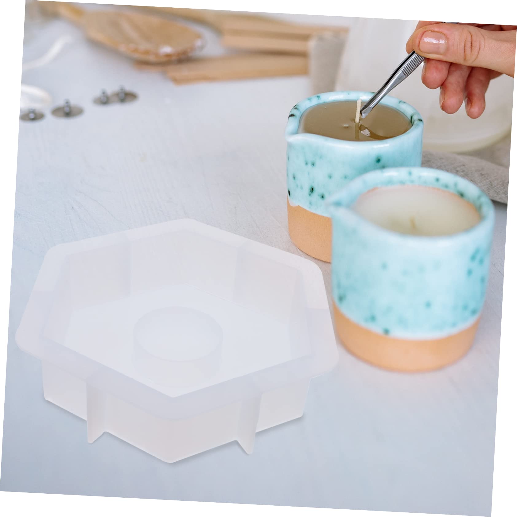 NUOBESTY 3pezzi Stampo Silicone Per Orologio Mold Per Creazioni Artistiche Epossidica Flessibile e Durevole Per Artigianato e Regali Creativi