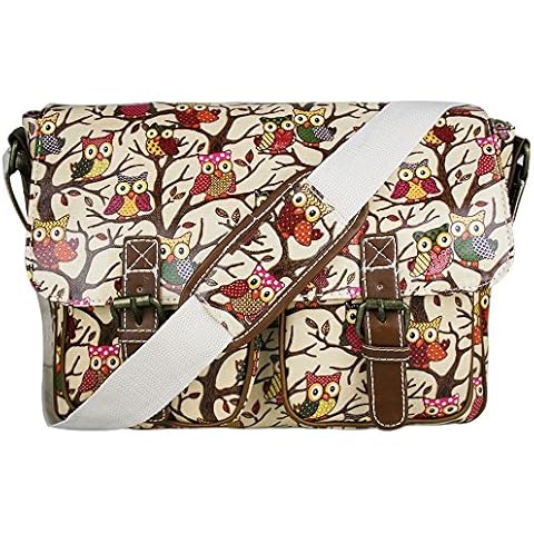 Miss Lulu Vintage Owl and Butterfly Satchel Cover
