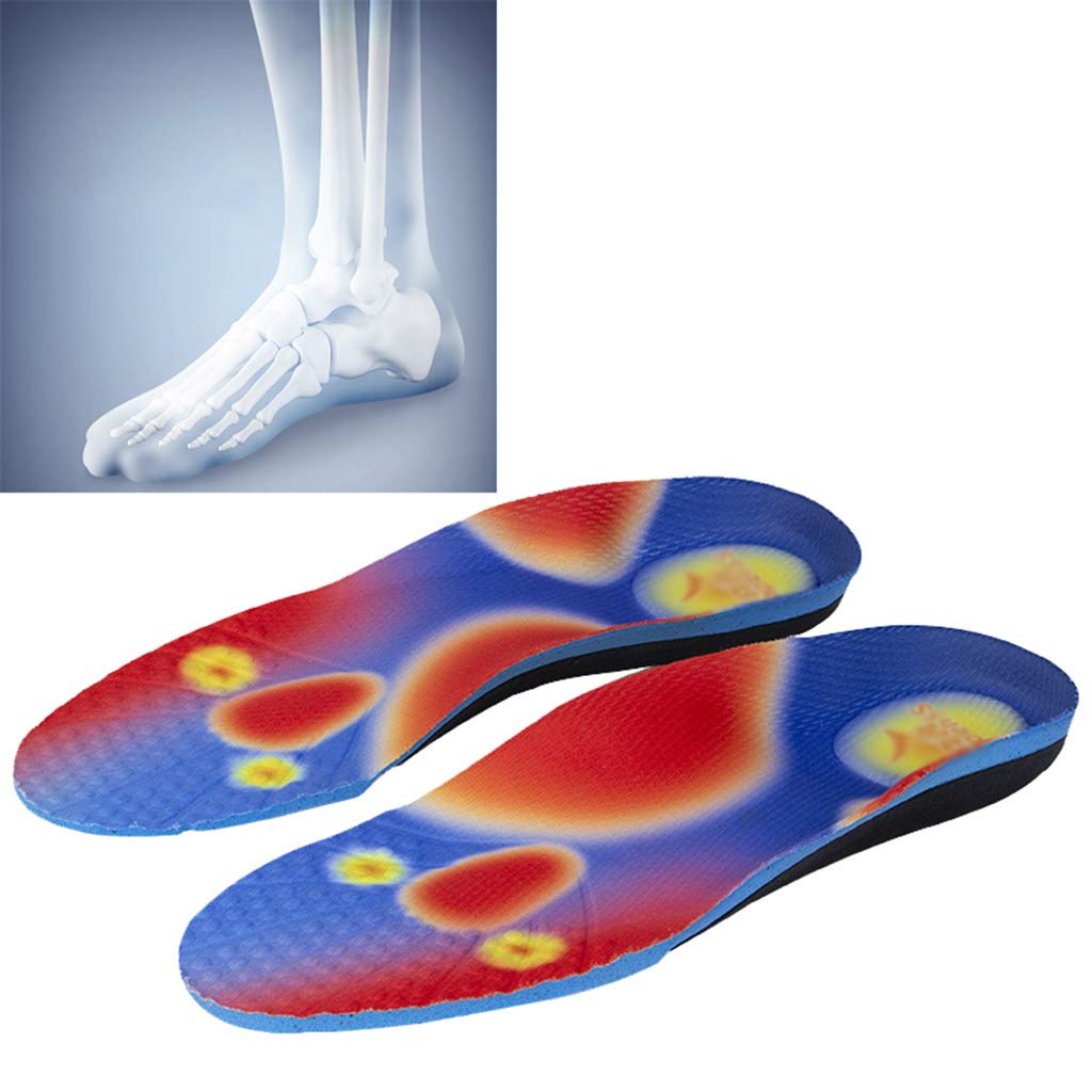 GZD Alta Ayuda de Arco de Las Plantillas del Zapato, Zapatos ortopédicos Plantillas Fascitis Plantar y pies Planos Alivio del Dolor Arco Reducir la Fatiga Muscular para Hombres y Mujeres,37