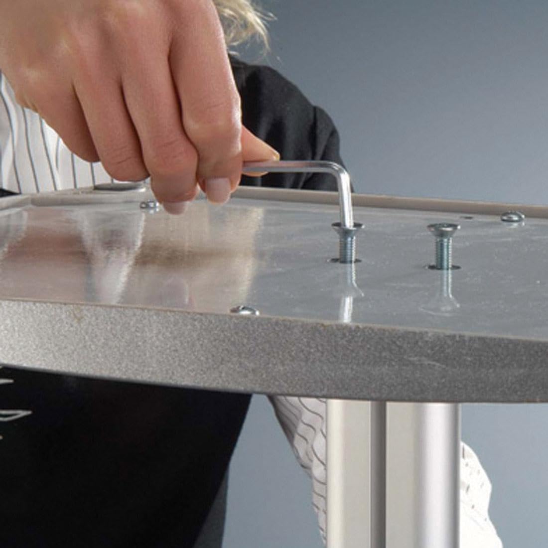 DisplayLager Boden Prospektständer in DIN A4 mit Prospektablage (Horizontal)
