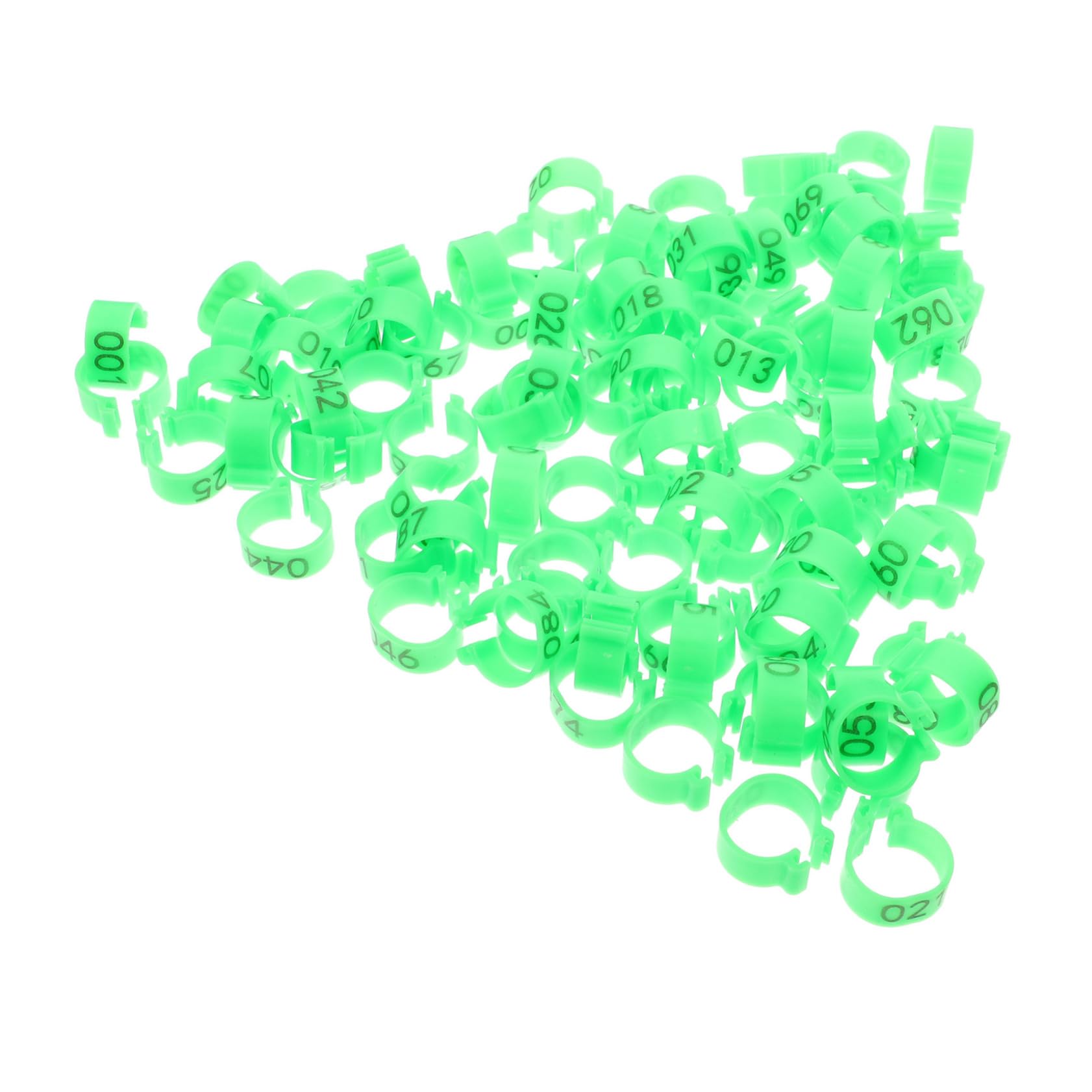 BESPORTBLE 500piezas Anillos De Identificación para Aves Anillos De De Pollo Anillas De Pies para Palomas y Periquitos Prácticos y Fáciles De Usar