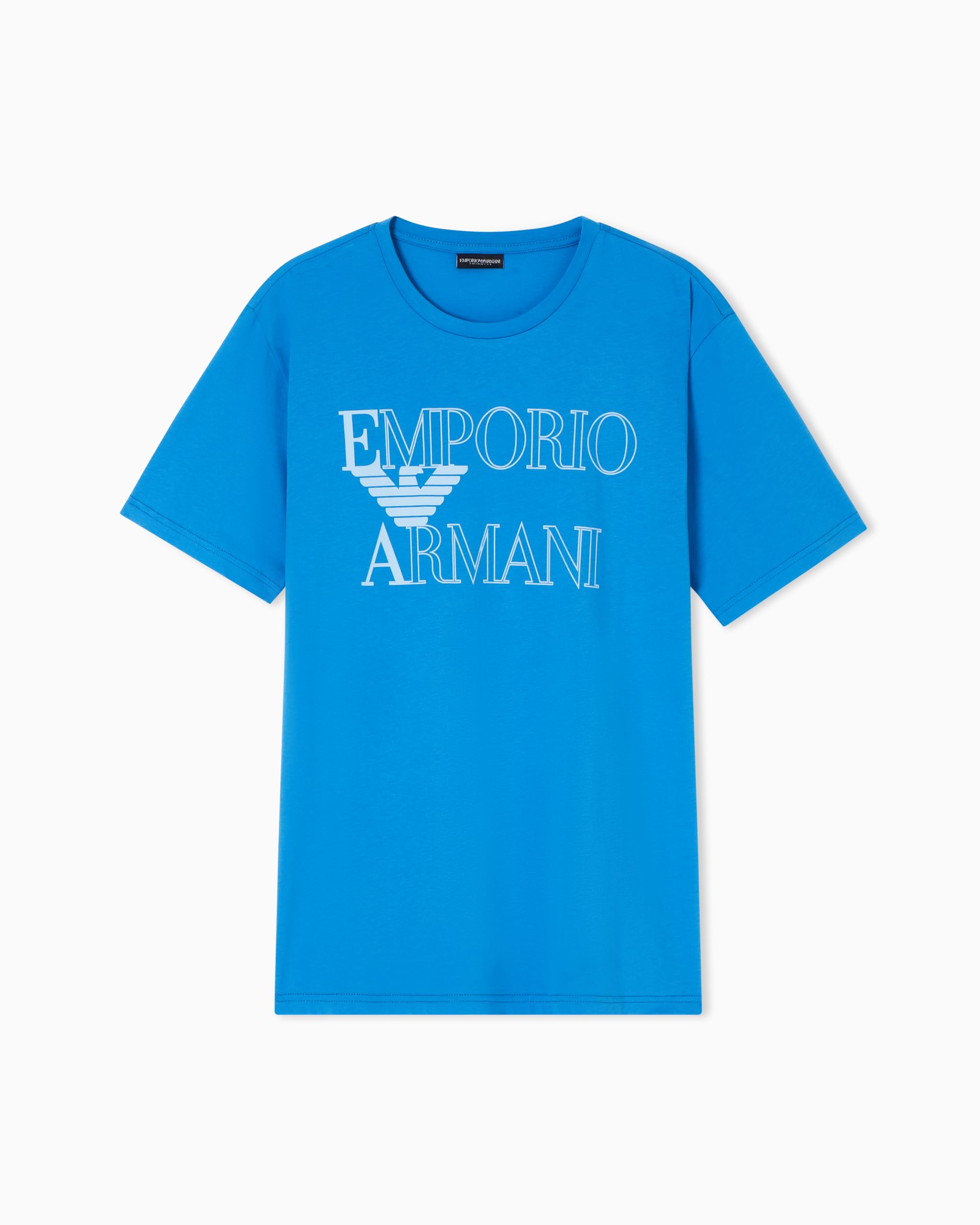 Men's Bold Logo Crew Neck T-Shirt Blue L