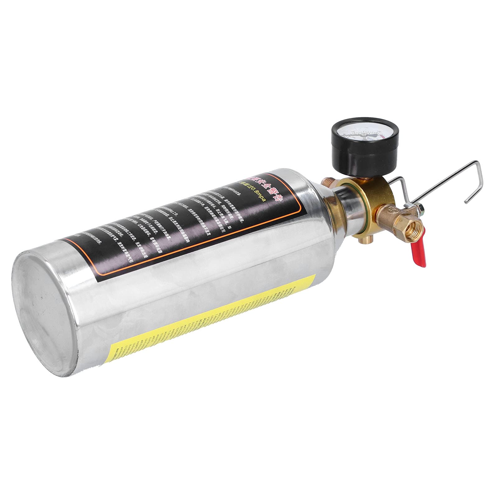 Fyearfly Bidón de limpieza de aire acondicionado de acero inoxidable para aire acondicionado de coche, 1 L