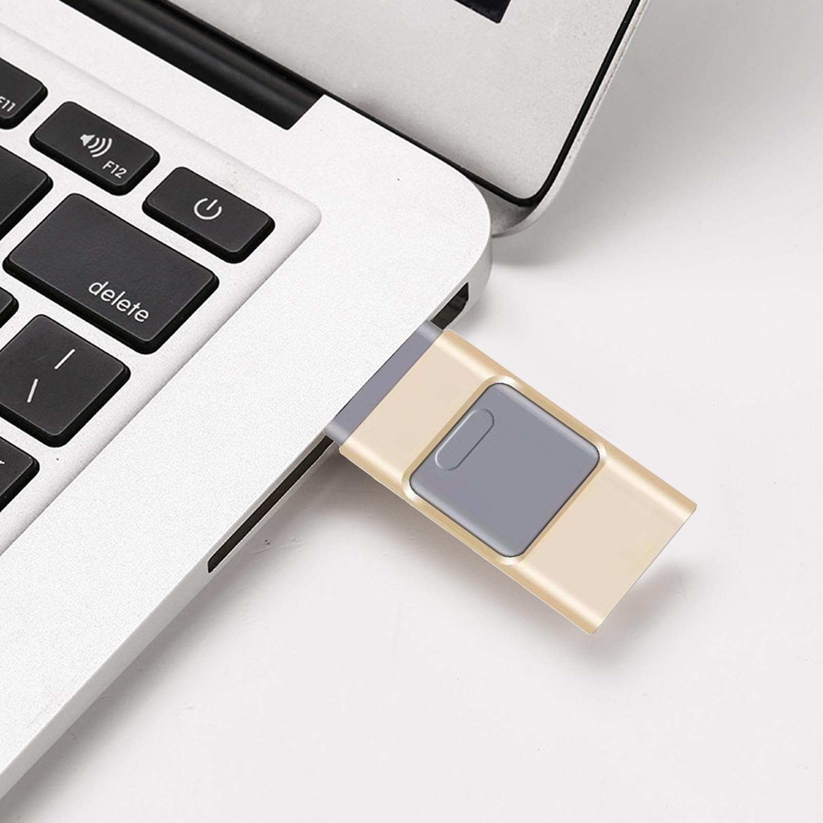 Telefon-Backup-Laufwerk, Backup-Stick für Computer | Fotospeicher-Flash-Laufwerk,Wiederverwendbares Metall-Design-Dokument-Informations-Backup-Laufwerk für Handy, Laptop