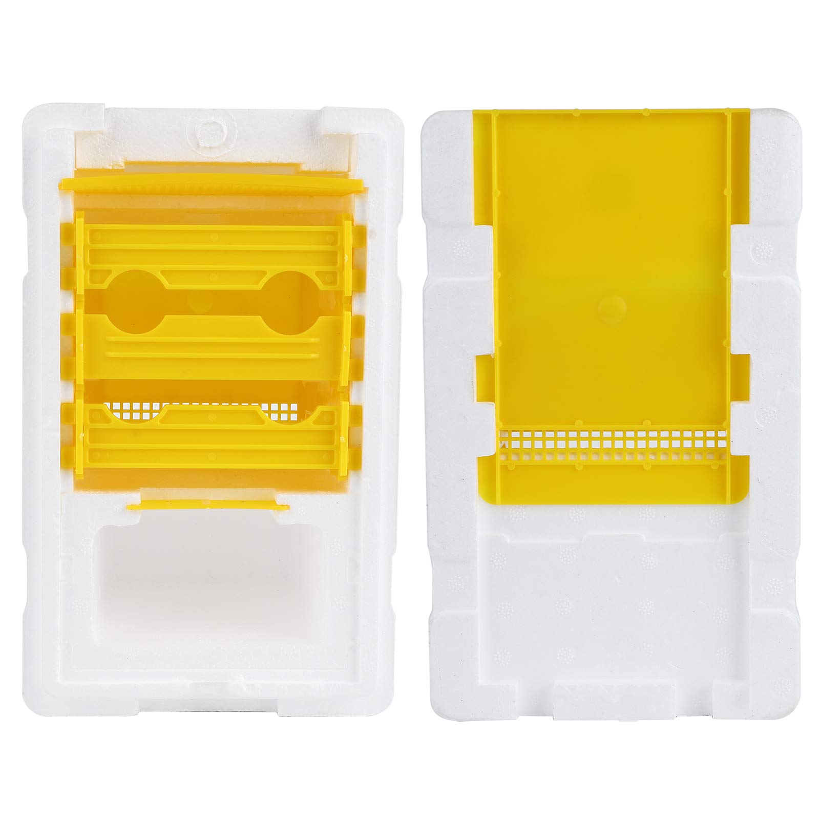Boîte de Ruches en Mousse et en Plastique, Mini Nuc de Mating pour la Reproduction la Reine avec portabilité Compacte, Copulation Apidea Equipment pour Les Fournitures Apiculteurs