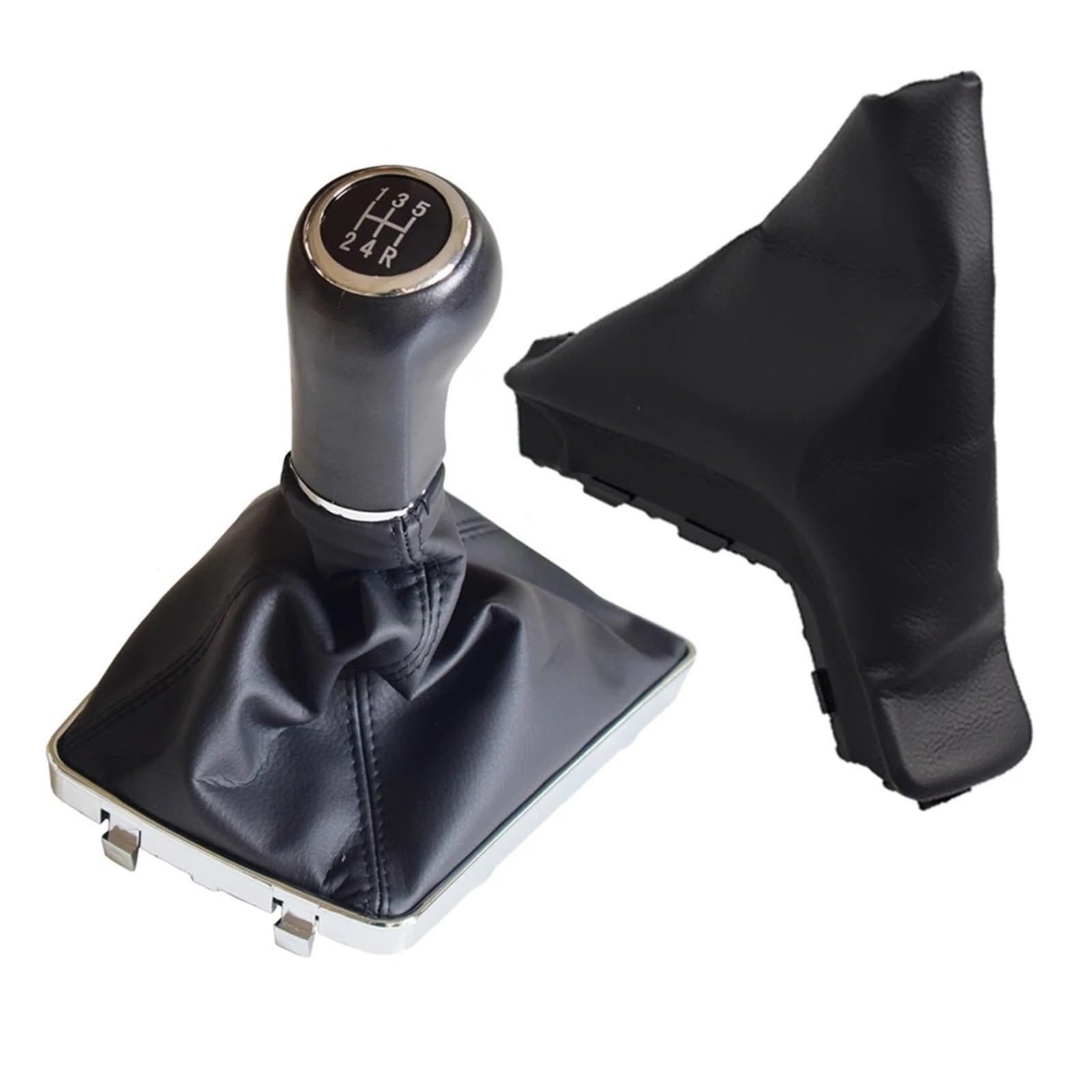 SAUANMNKTP Gearshift Knob for Vauxhall for OPEL for Astra III H 1.6 2004-2010 5 Speed Gear Shifter Stick Knob Lever(5 R-Black)