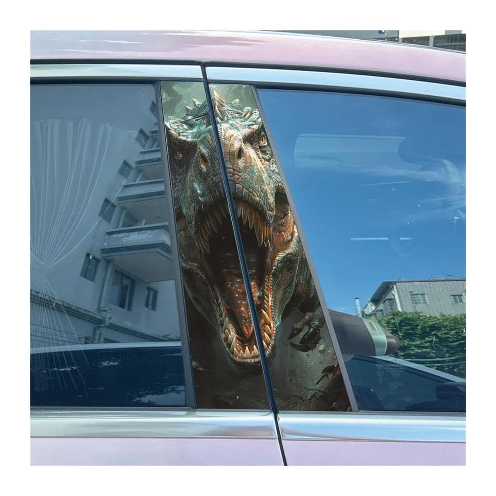 Autocollants pour montant central de voiture look dinosaure look urbain branché